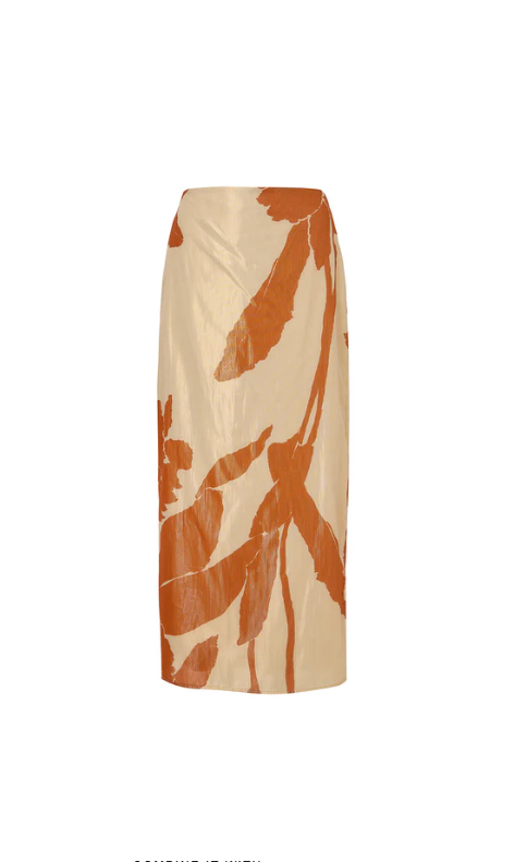 Arabela Skirt | Natural Terracotta