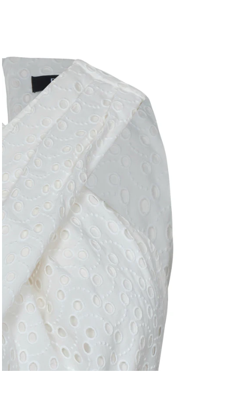 Crop Top Vereda white Eyelet