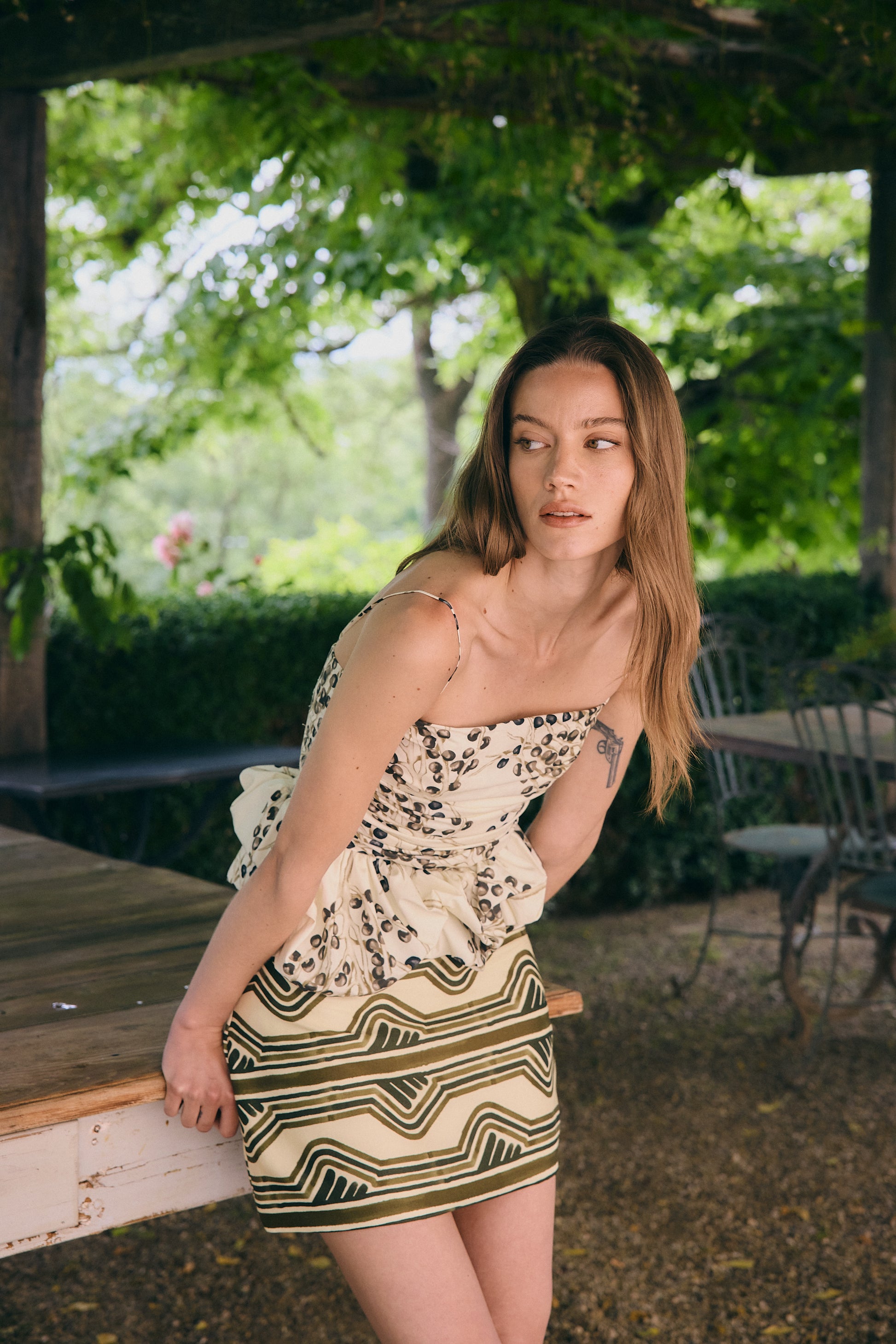 Moren Mini Skirt Olive Green