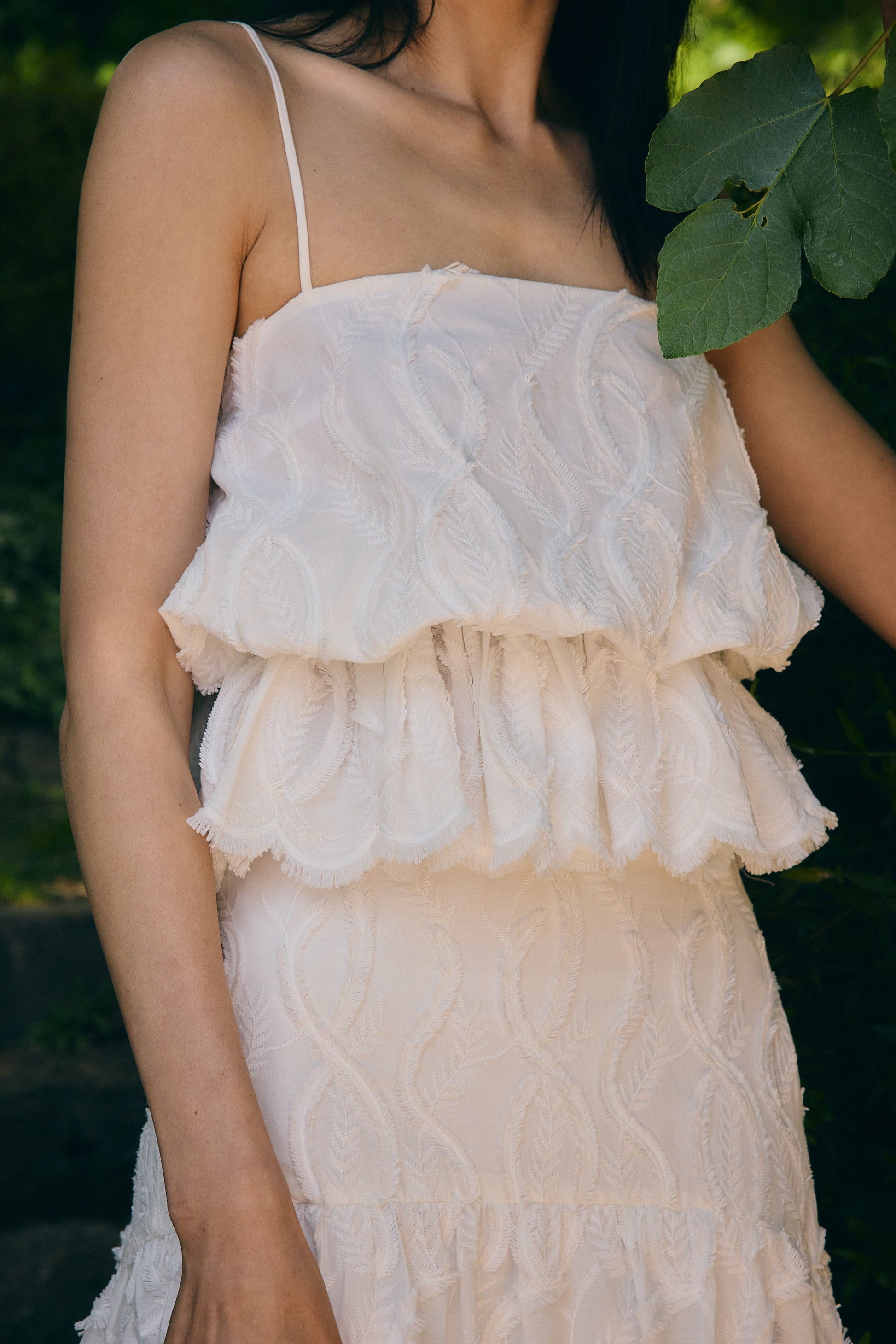 Lunel Crop Top White