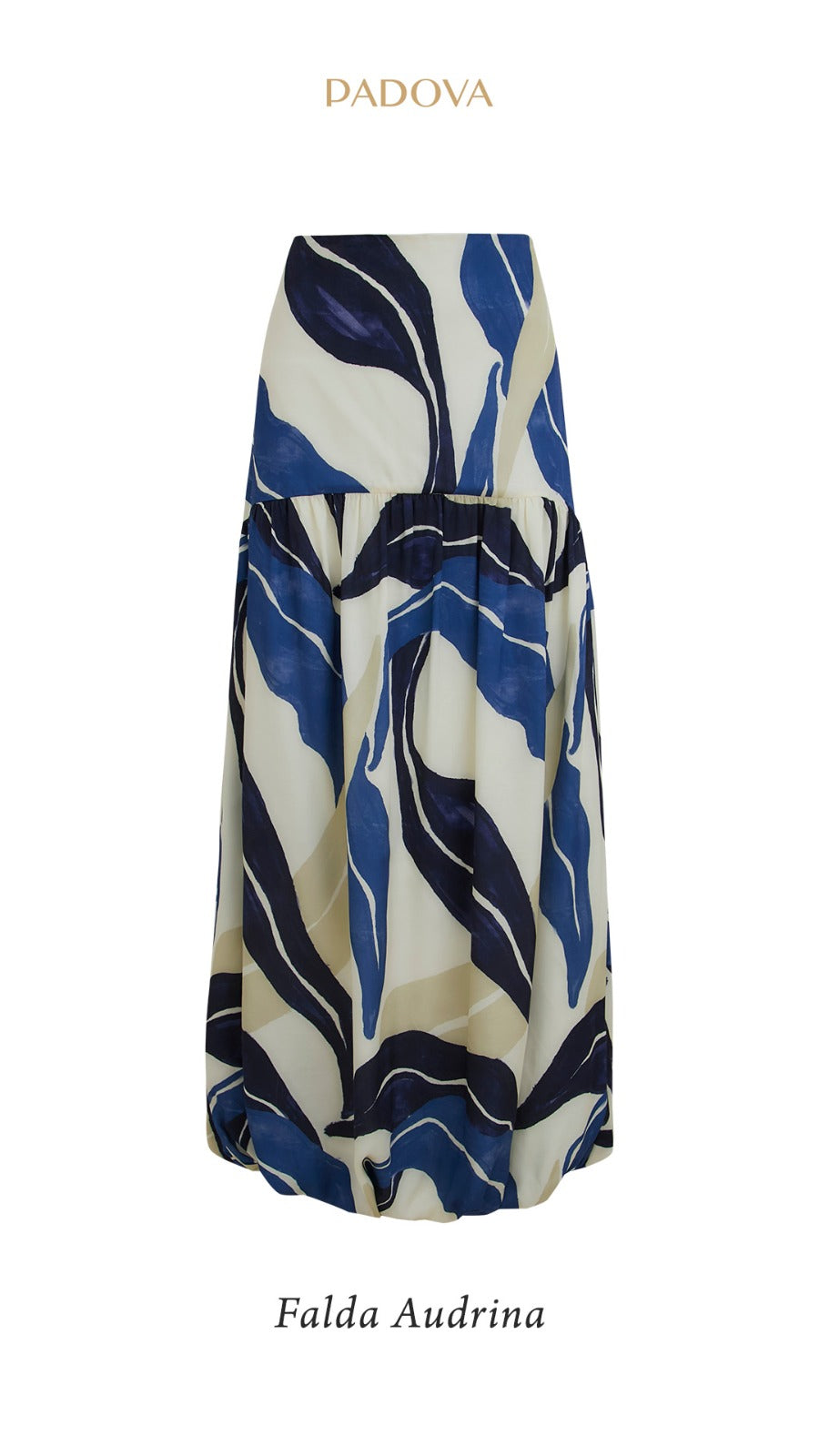 Audrina Skirt Blue Ivory